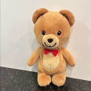 Gund Kraft Peanut Butter Bear Red Bow 10” Retired Limited Edition